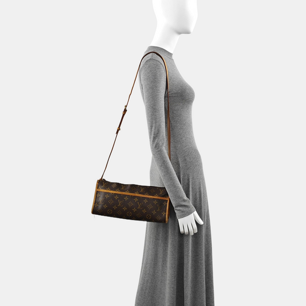 POPINCOURT Monogram Coated Canvas Brown