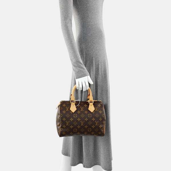 SPEEDY 25 Monogram Coated Canvas Brown