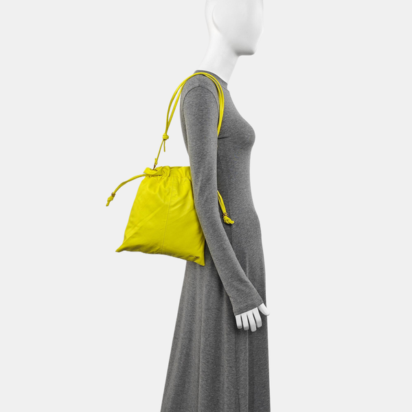 CRYSTAL POUCH Small Lambskin Yellow