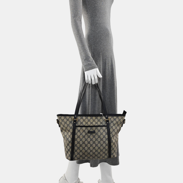 Monogram Coated Canvas Top Handle Bag Beige