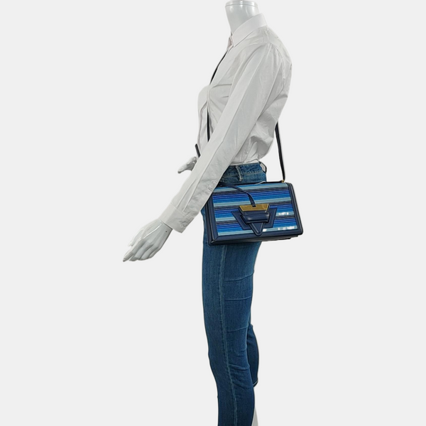 Barcelona Quilted Calfskin Blue