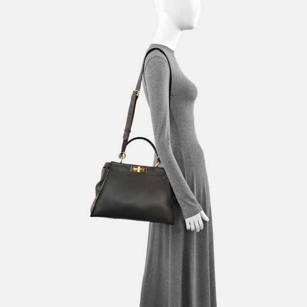 Peekaboo Medium Calfskin Gray