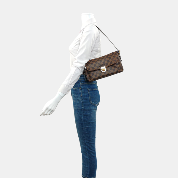 RAVELLO GM Damier Ebene Coated Canvas Brown