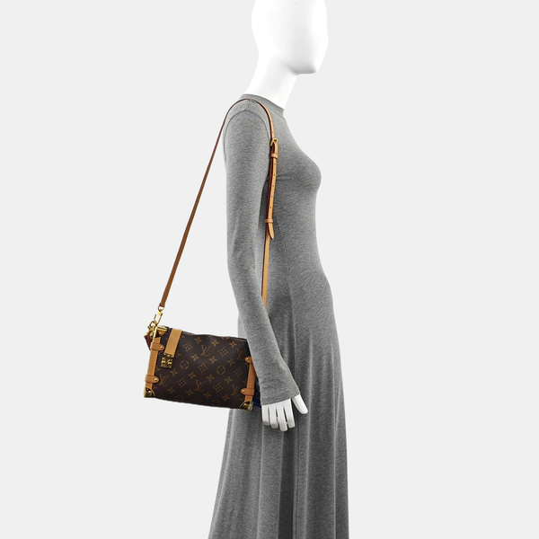 SIDE TRUNK MM Monogram Coated Canvas Brown