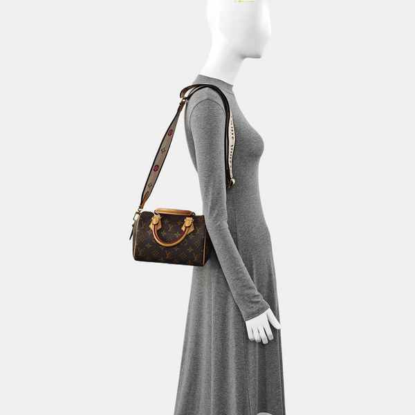 SPEEDY 20 Monogram Coated Canvas Brown