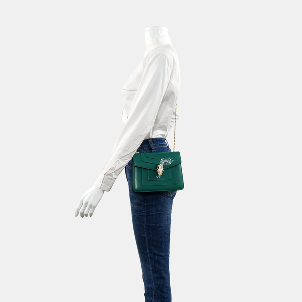 SERPENTI FOREVER Small Calfskin Green