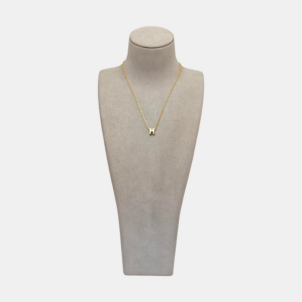 Pop H Metal Gold Necklace