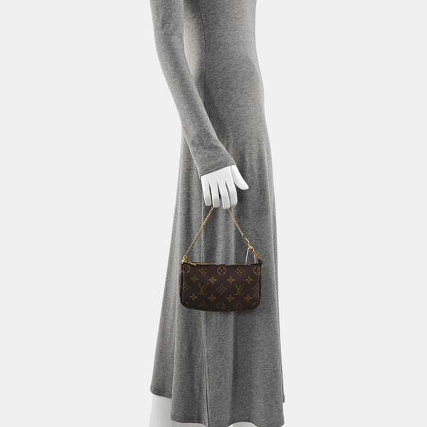 ACCESSOIRES MM Monogram Coated Canvas Brown