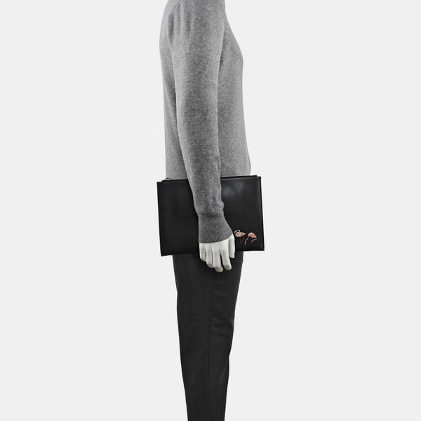 Calfskin Clutch Black