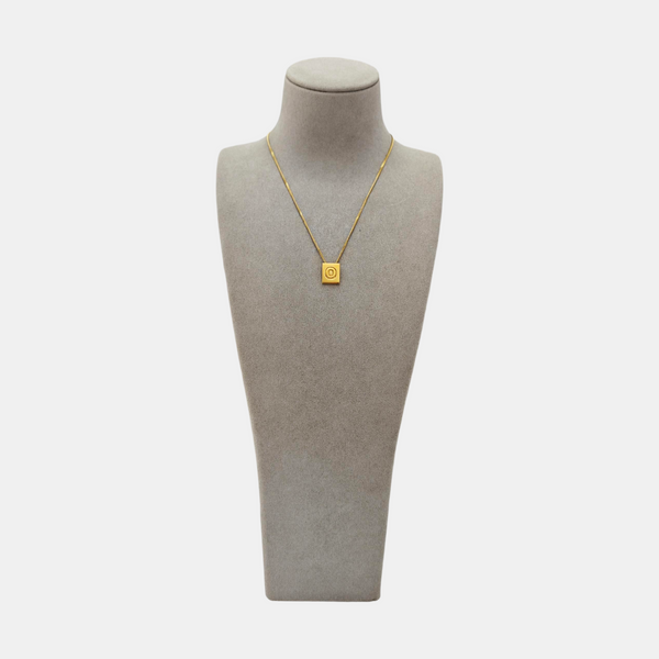ALPHABET Brass Gold Necklace