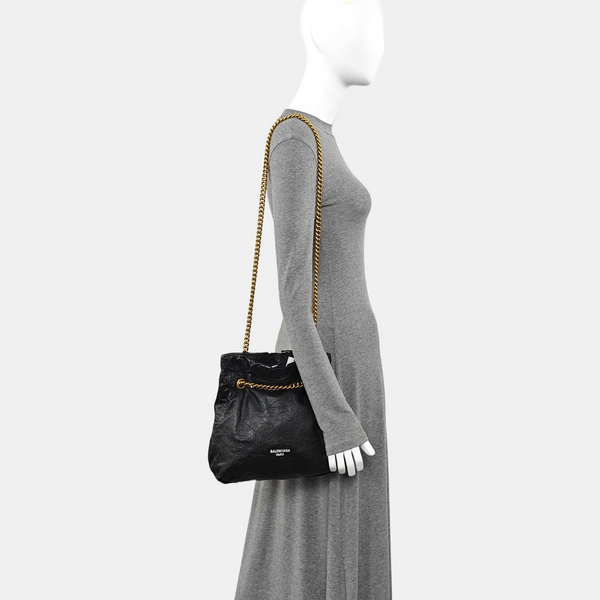 Calfskin Shoulder Bag Black