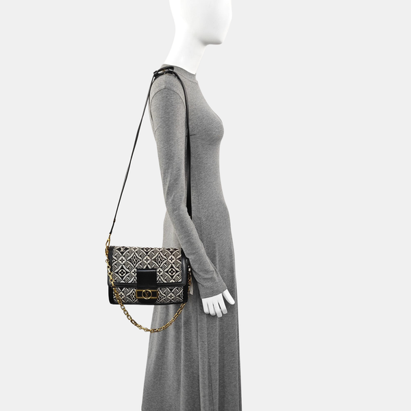 DAUPHINE MM Monogram Fabric Gray