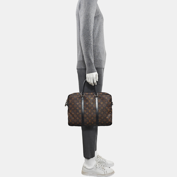 PORTE-DOCUMENTS PM Monogram Coated Canvas Brown