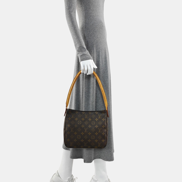 LOOPING MM Monogram Coated Canvas Brown