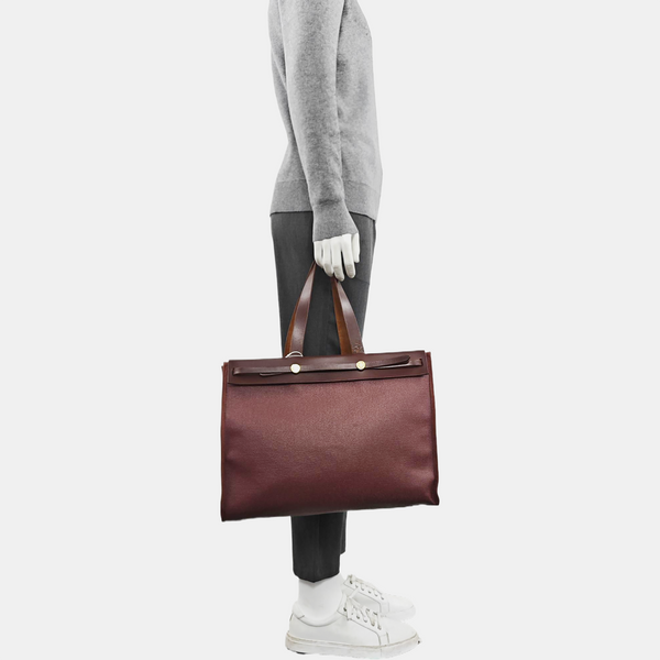 Herbag Cabas Coated Canvas Red