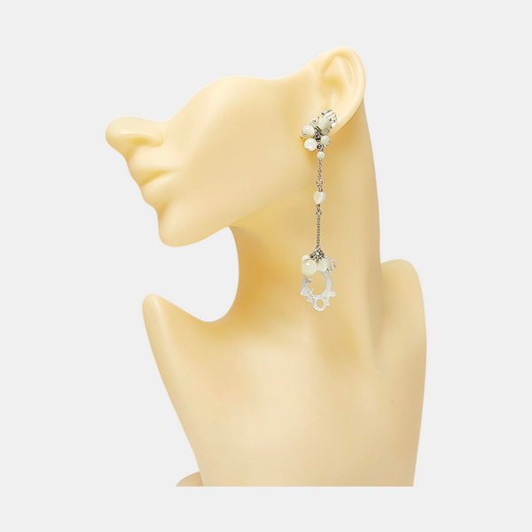 Metal Silver Clip On Earrings