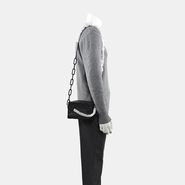 SOFT TRUNK Mini Monogram Coated Canvas Black