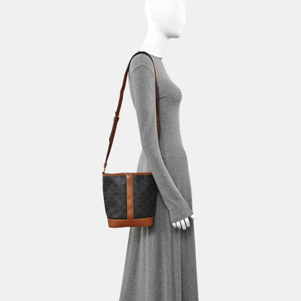 TRIOMPHE CANVAS Small Coated Canvas Brown