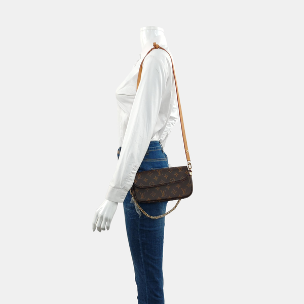 IVY Monogram Coated Canvas Brown