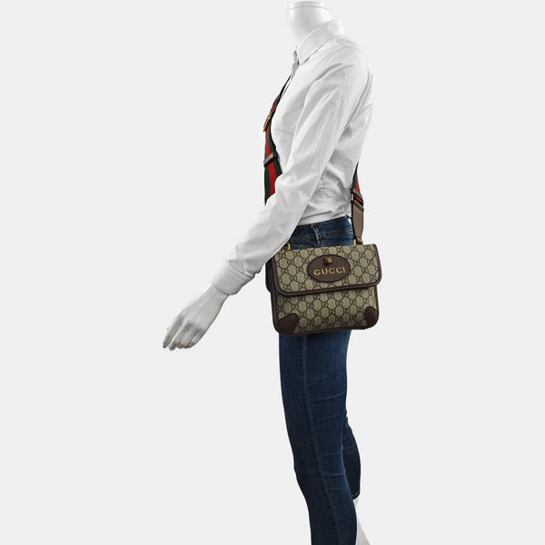 Neo Vintage Small Monogram Coated Canvas Beige