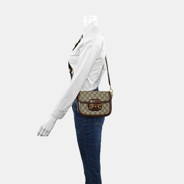 Horsebit 1955 Mini Coated Canvas Beige