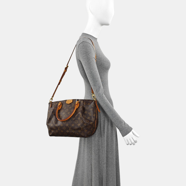 TURENNE PM Monogram Coated Canvas Brown