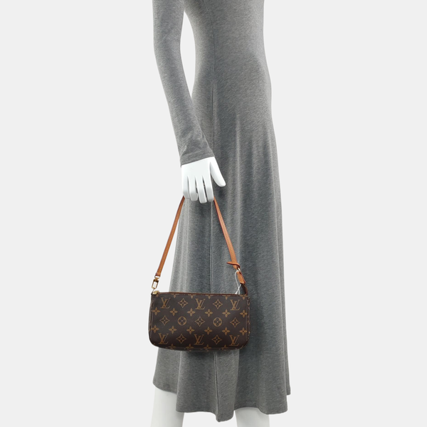 ACCESSOIRES GM Monogram Coated Canvas Brown