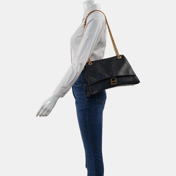 Crush Medium Calfskin Black
