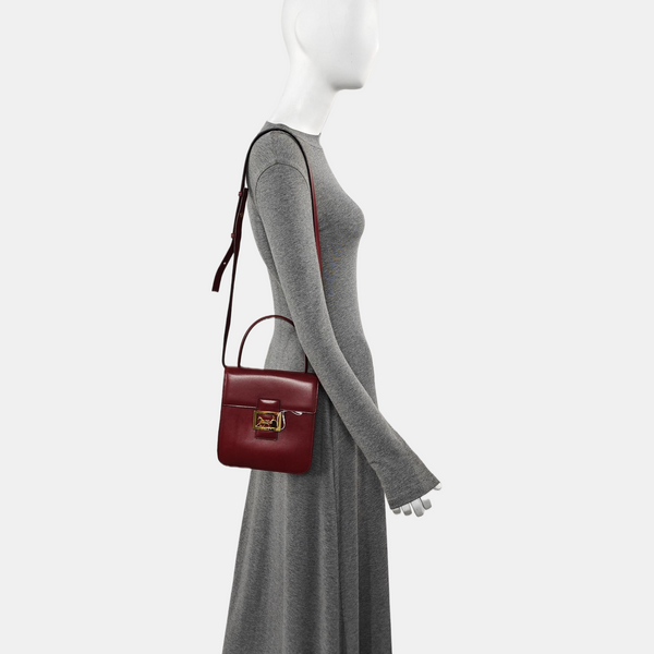 Calfskin Shoulder Bag Red