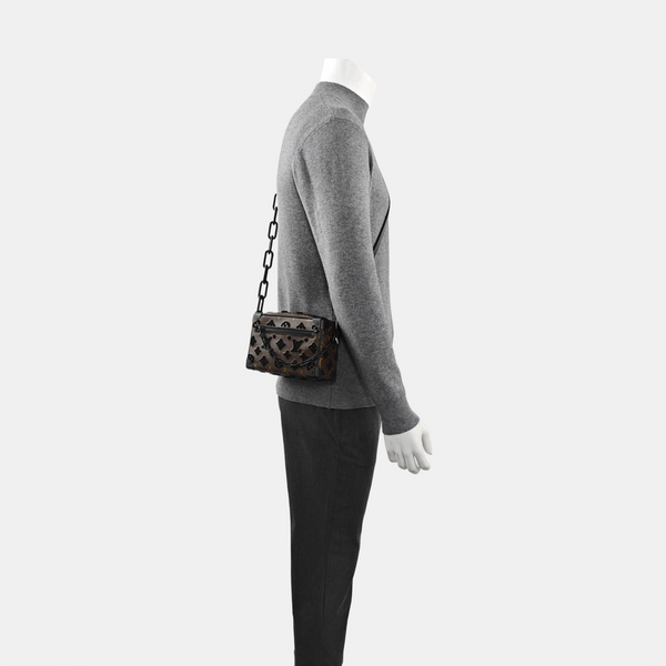 SOFT TRUNK Mini Monogram Coated Canvas Brown