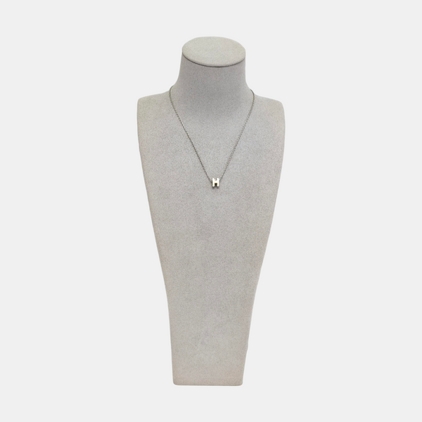 Pop H Metal Silver Necklace