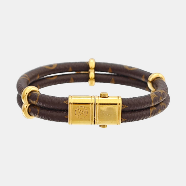 KEEP IT Coated Canvas Brown Bangle