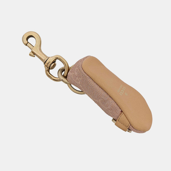 Leather Bag Charm Red