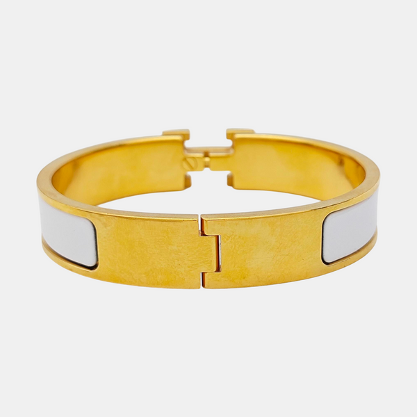 Clic H Metal Gold Bangle