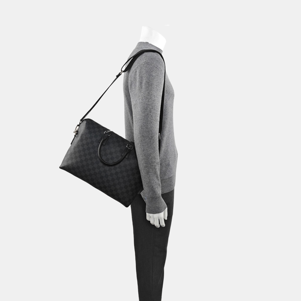 PORTE-DOCUMENTS Damier Graphite Coated Canvas Gray