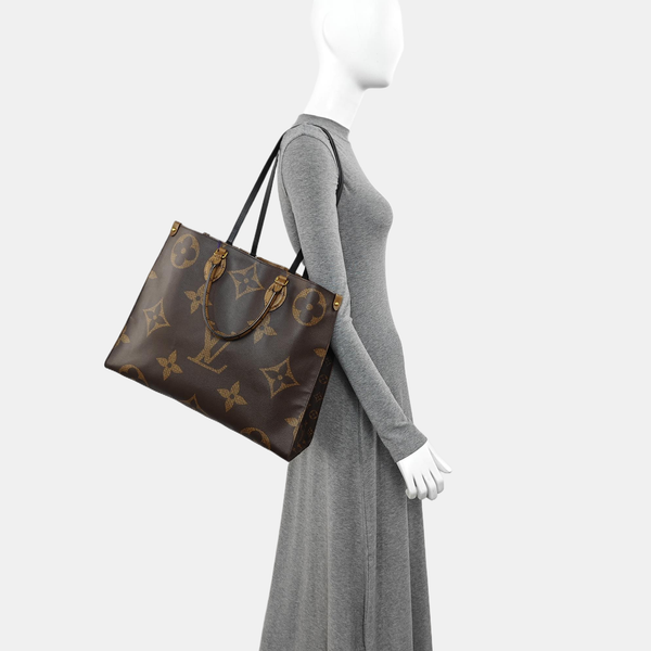 ONTHEGO GM Monogram Coated Canvas Brown