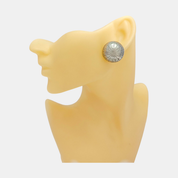 Metal Silver Clip On Earrings
