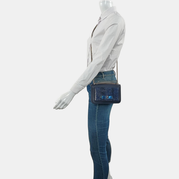 Ginny Calfskin Blue