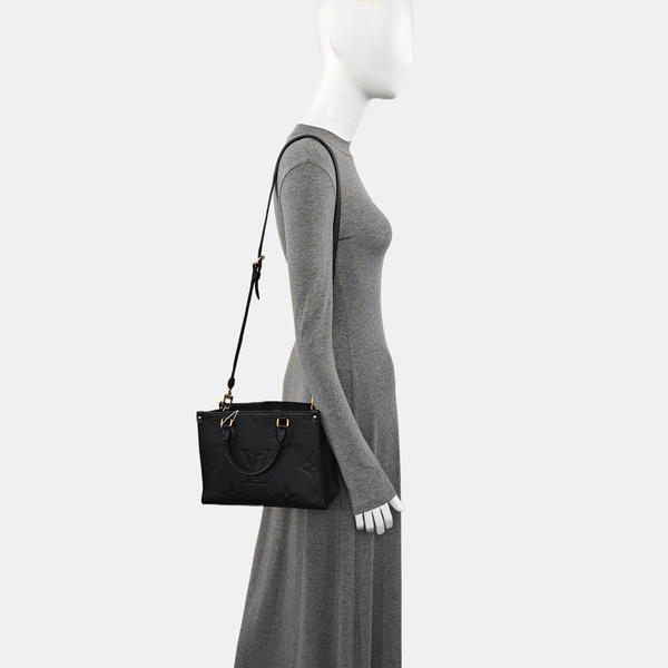 ONTHEGO PM Monogram Calfskin Black