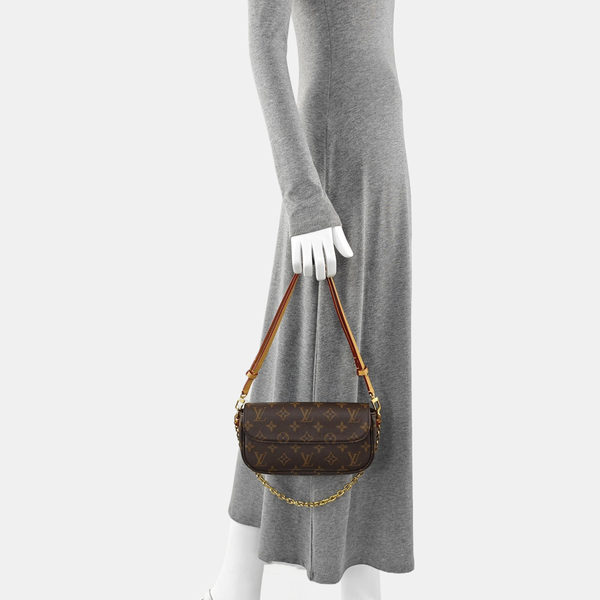 IVY Monogram Coated Canvas Brown