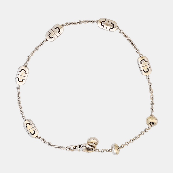 18k White Gold Silver Bracelet