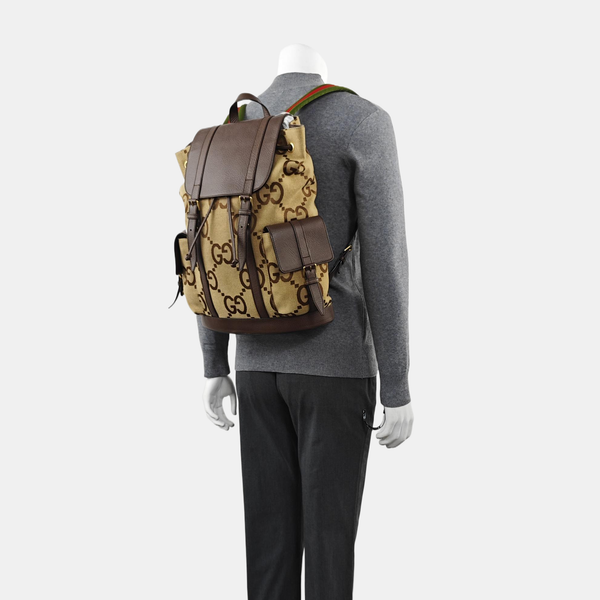 Monogram Canvas Backpack Beige