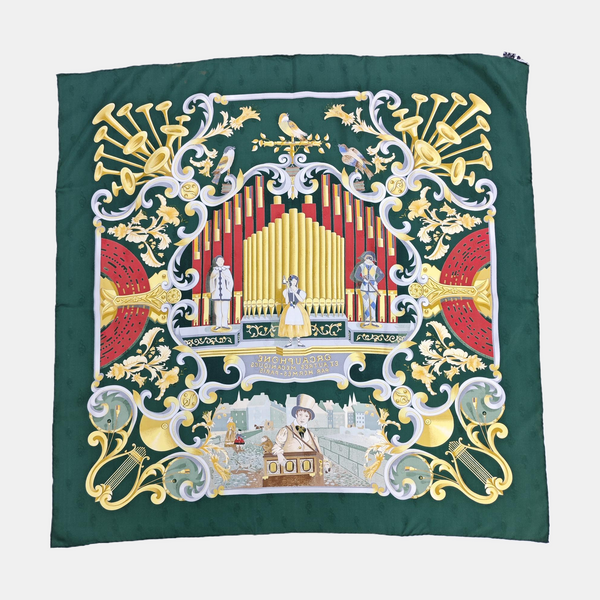 Mulberry Silk Silk Scarf Green