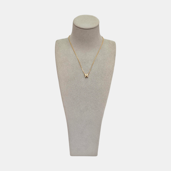 Pop H Metal Rose Gold Necklace