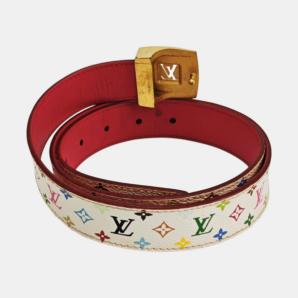 Coated Canvas Belt White