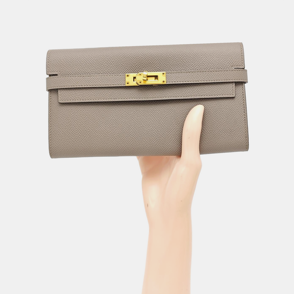 Kelly 20 Epsom Gray Wallet