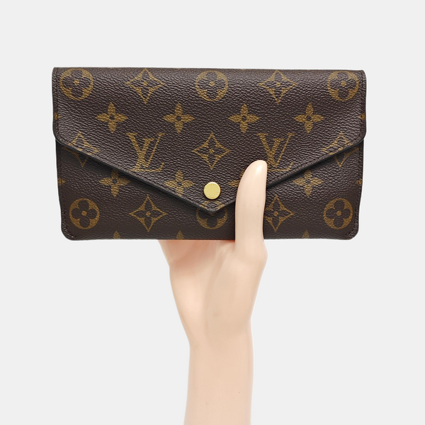 JEANNE Monogram Coated Canvas Brown Wallet