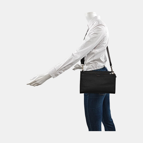 Calfskin Shoulder Bag Black