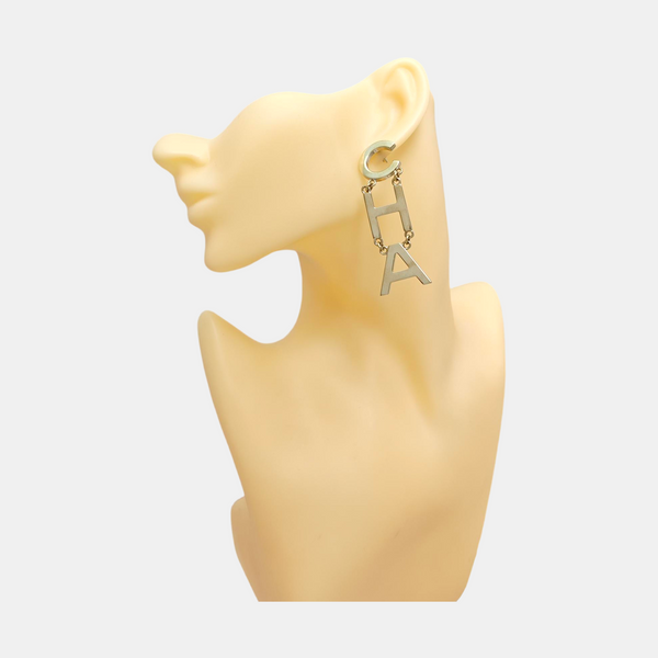 Metal Gold Stud Earrings