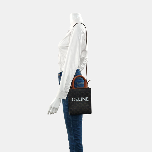 CABAS CELINE Mini Coated Canvas Brown